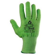 Трикотажные перчатки для защиты от порезов Самурай 02 Грин (5 класс) JC061