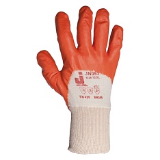 Промышленные перчатки с нитриловым покрытием на ¾ JN063