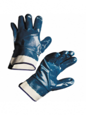 Перчатки нитриловым с полным  покрытием. Манжет крага