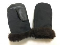 Рукавицы утепленные с кожаным наладонником на натуральном меху