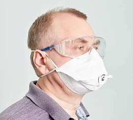 Респиратор РУССИЗ 202 с клапаном выдоха FFP2 (аналог респиратора 3М 9162)