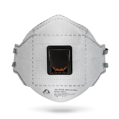 Респиратор трехпанельный с клапаном и угольным слоем Jeta Safety JM-9326 Micron Flex
