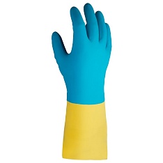 Химические перчатки из смеси неопрена и латекса Atom Duo JNE711
