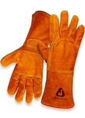 Краги сварщика Ferrus Light без подкладки с дополнительной накладкой на ладони JWK201