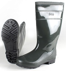Сапоги мужские ПВХ двухкомпонентные Step, оливковый/черный